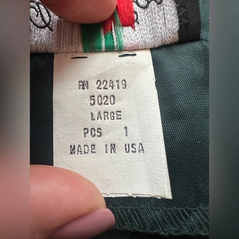 Vintage David Rose Green Velvet Jacket Gold Trim Shoulder Pads USA Large - Picture 6 of 7